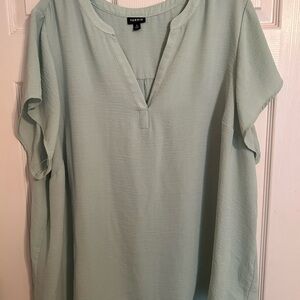 Torrid Soft Mint Blouse Size 4